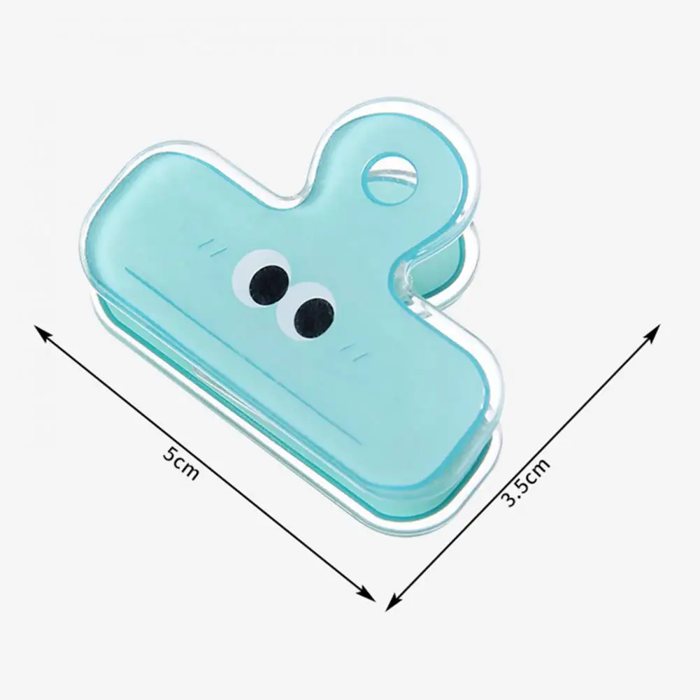 滑り止め漫画アイドキュメントクランプ、ファイルクリップの強制、良いシーリング、プレス開口部、事務用品、2個