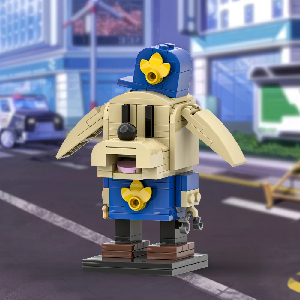 

MOC Movie Dog Man BrickheadZ Model Building Blocks Animated Cute Animation Animation Activities Figure Design Brick Toy Gifts