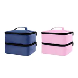 Nail Polish Storage Bag Nail Art Set Organizer Nail Polish Carrying Case Nail Dryer Case for Lipsticks Nail Lamp Manicure Tools