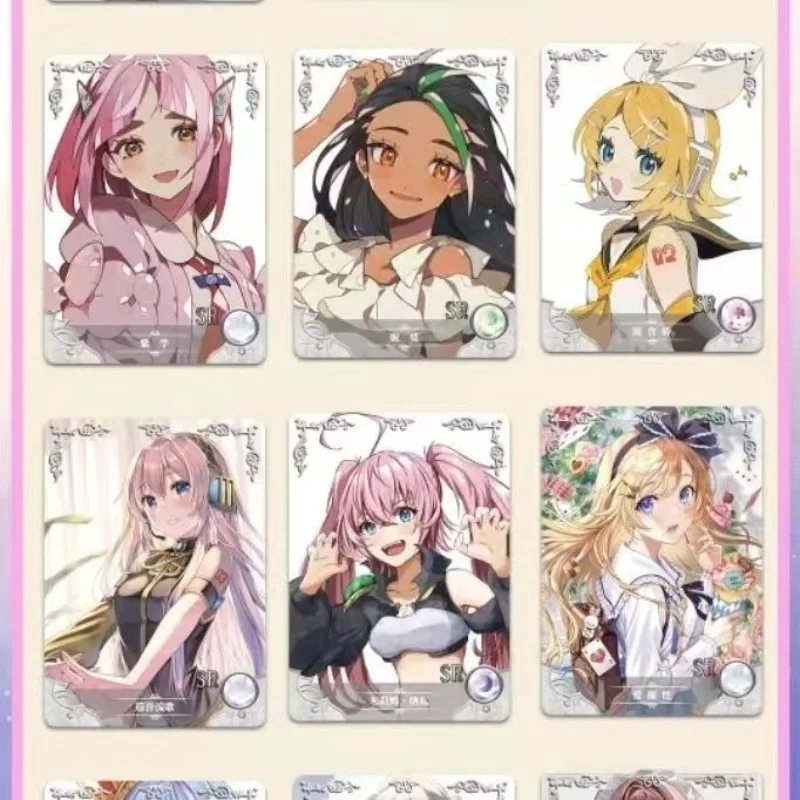 Goddess Story Anime Collectible Cards Colorful Flash Cards Cartoon Character Collection Toys Holiday Gifts For Kids Fans