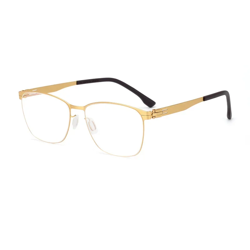 

Japanese handmade ultra-light titanium male business myopia color-changing anti-fog square glasses frame
