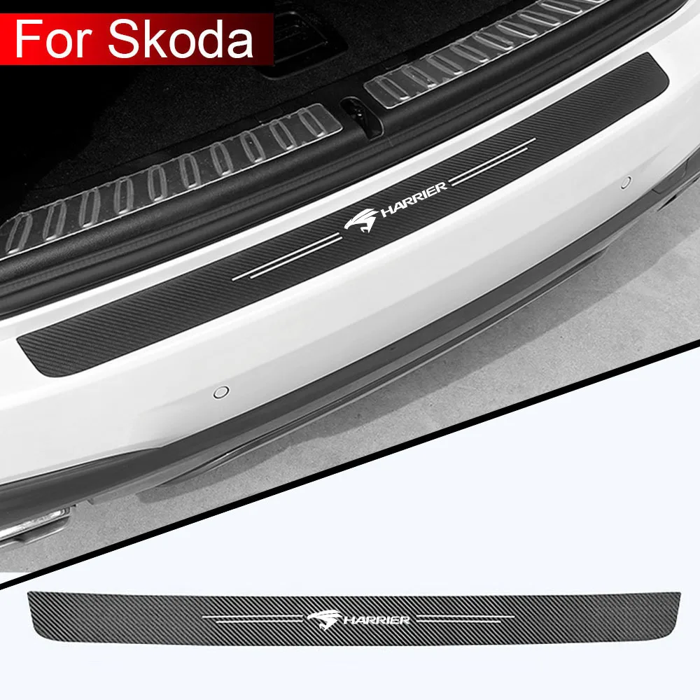 1pc car trunk decorative protective stickers Bumper decoration For TOYOTA HARRIER Accessories