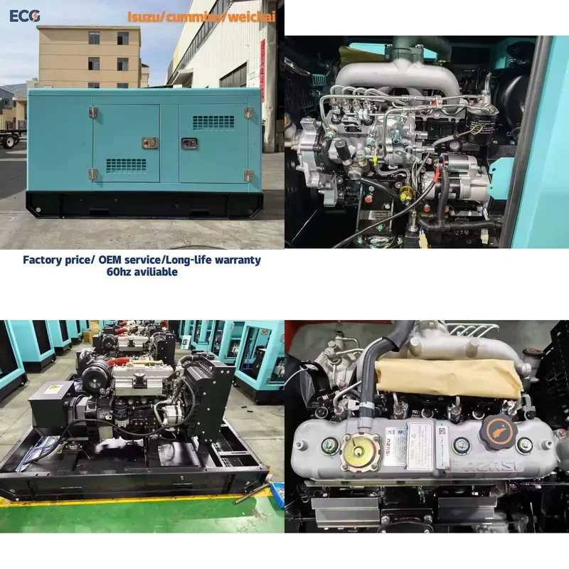Power 36kw 45kva 40kva 50kw Electric Power Silent Small Portable Free Energy Generator Set