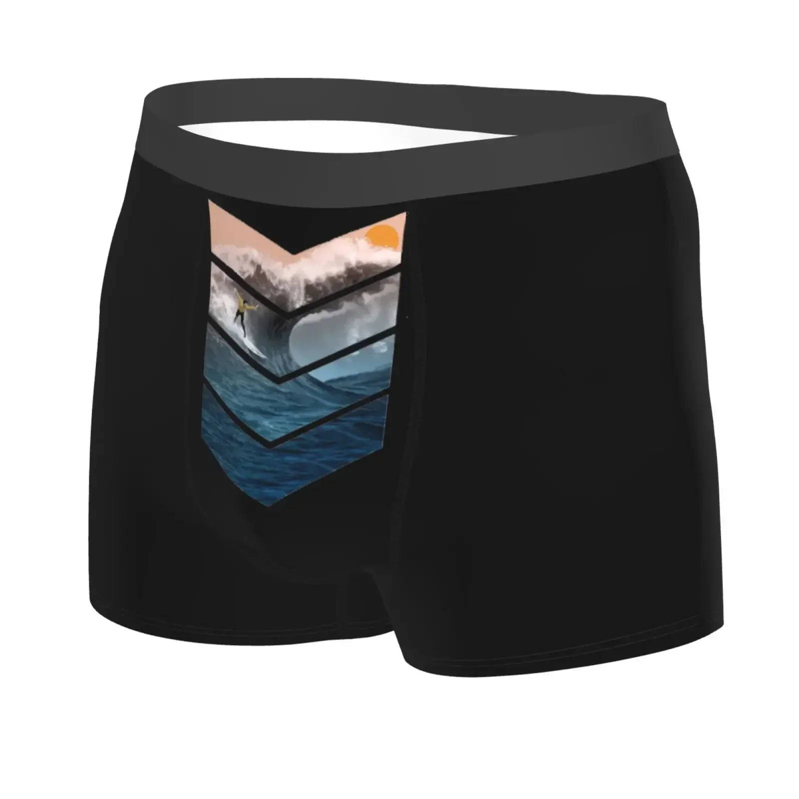 MOTION Extreme Surfer Men Printed Boxer Briefs Underwear Highly Breathable Boxer Shorts Panties Breathable Underpants For Homme