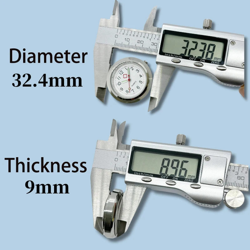 10pcs Paket Aksesoris Jam Tangan Logam untuk Perawat Dokter Jam Saku Meja Tempel Pelajar Hadiah Ujian