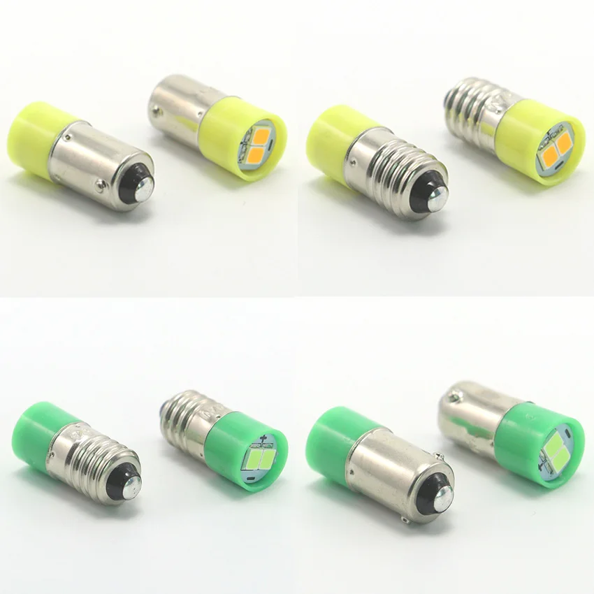 

6V t4w ba9s e10 LED Bulb LIndicator Light 12V SMD leds 48V 24V to 60V 120V 240V 10PCS