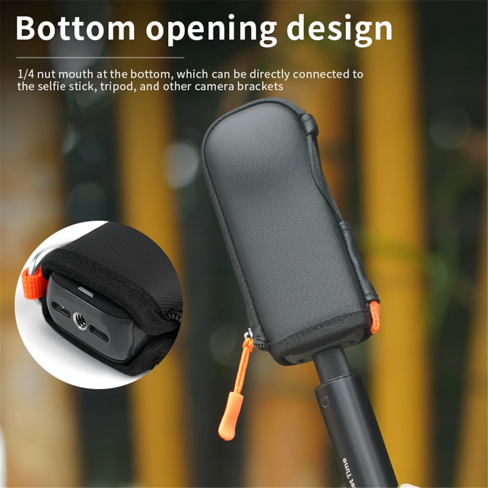 For Insta360 X4 Mini Camera Bag Pouch Protective Carry Case For Insta 360 X4 Action Camera Accessory Side Opening Design Durable