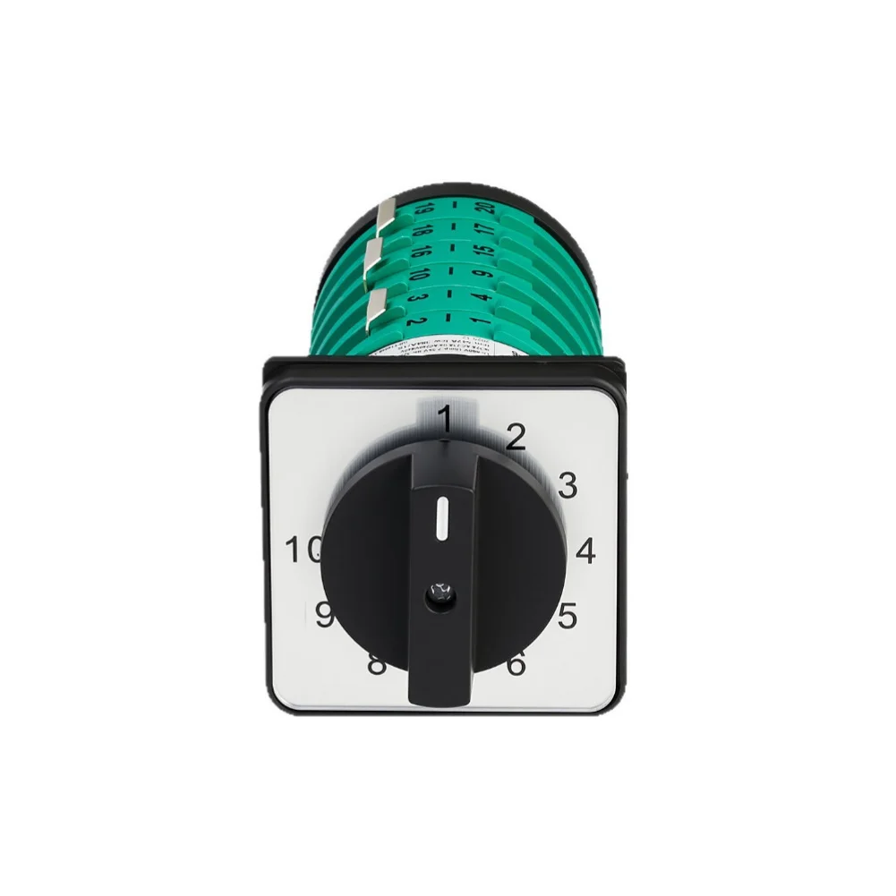 6-Terminal Cam Changeover Switch 32A 10-Gear Fine Adjustment for AC240V/440V Industrial Welding Systems KDHC 32/6X10 6