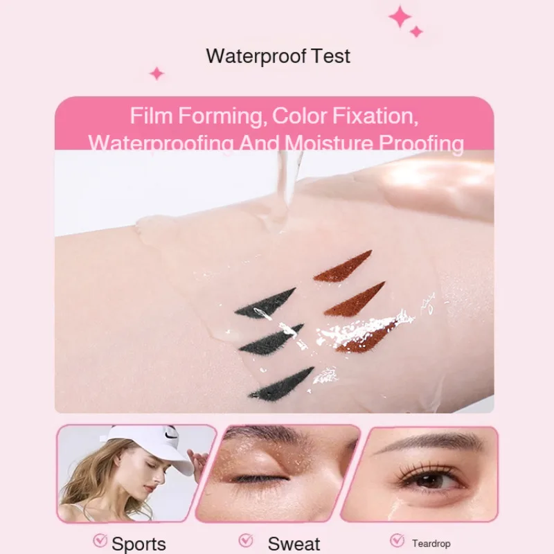 初心者向けアイライナー 汗に強い両頭アイライナー 汚れにくいアイライナー 防水ダブルウィング一体型アイライナースタンプ