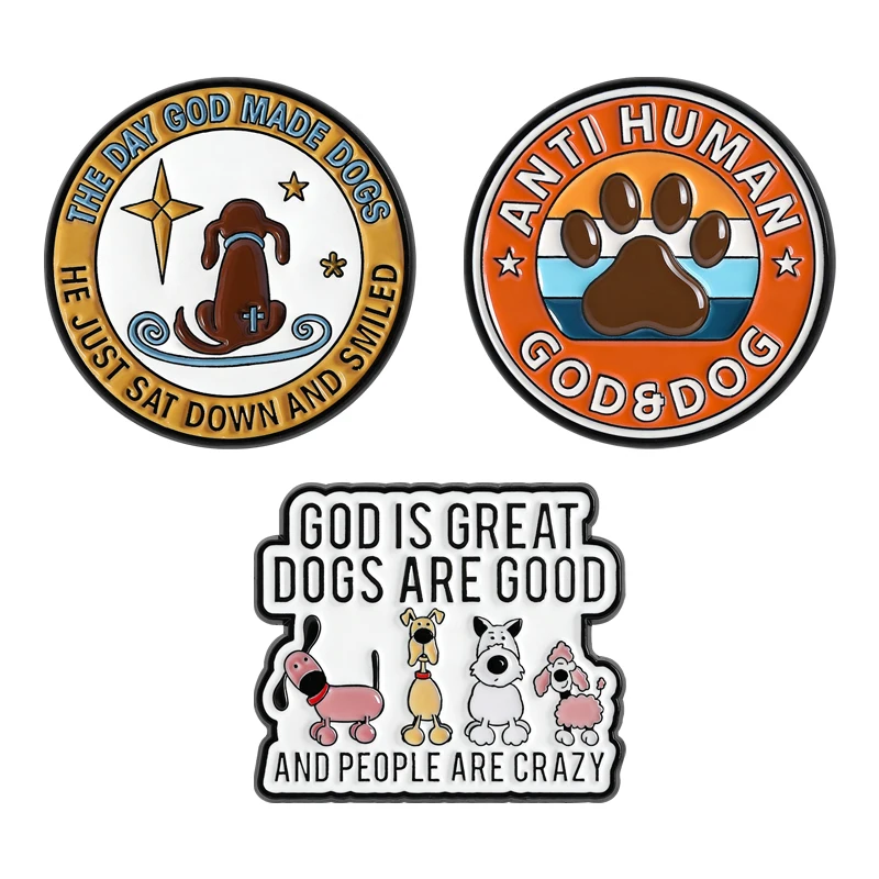 Брошь-anti-human-god-dog-эмалированные-булавки-god-is-great-dogs-are-good-and-people-are-crazy-броши-значок-на-лацкане-ювелирное-изделие-подарок