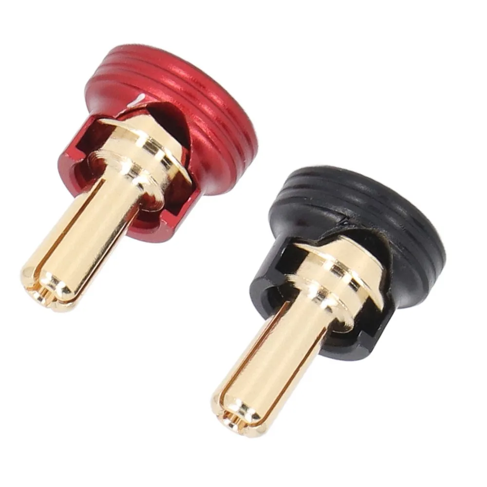 

2 Pcs/Set 4/5mm RC Battery Heatsink Plugs Aluminum Alloy Copper Connectors RC Heatsink Plug Connectors RC Heatsink Banana Plugs
