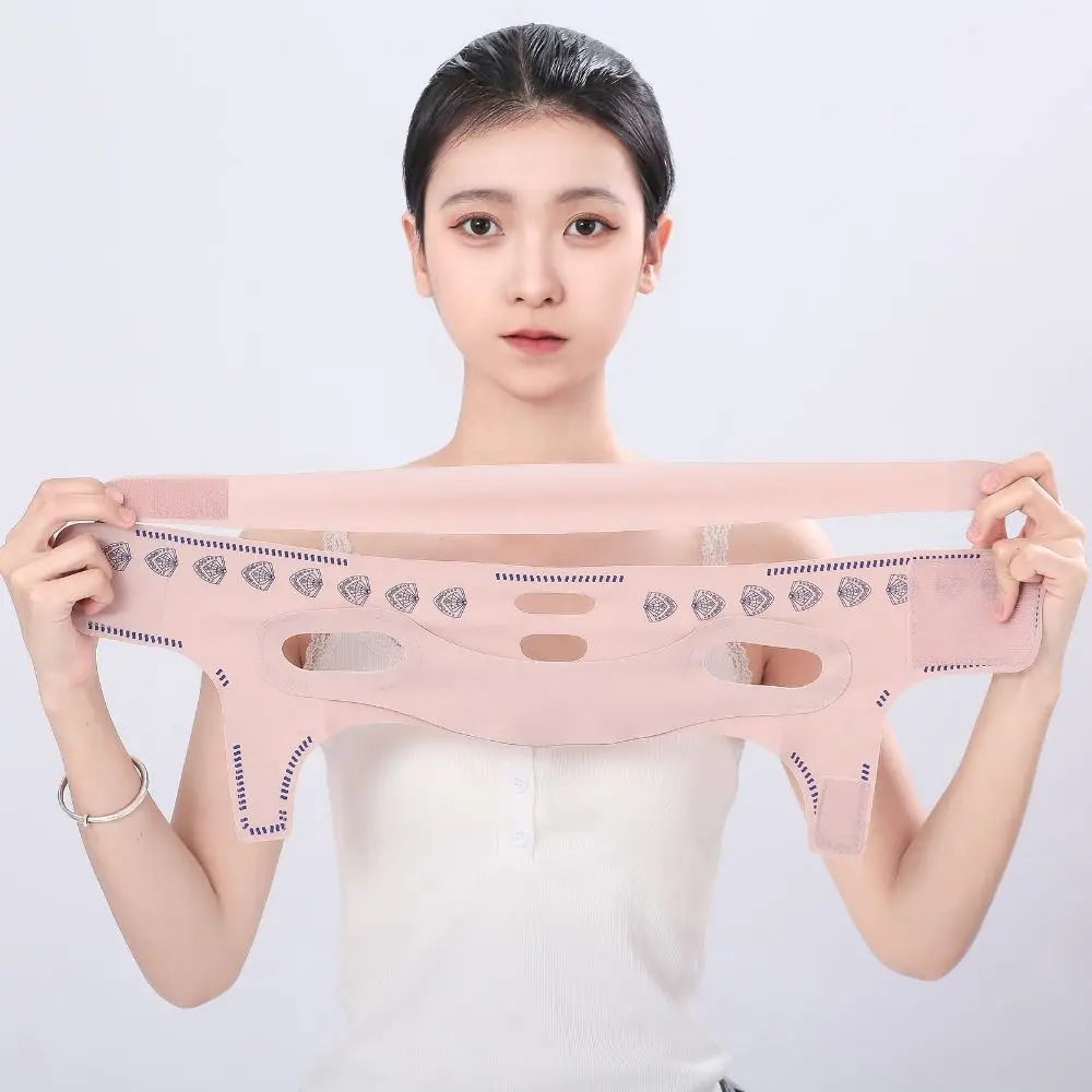 Anti Falten V Linie Gesicht Shaper Nasolabial Falten Atmungsaktive Gesicht Abnehmen Maske Gesichts Schönheit Werkzeug Elastische Wange Lifting Gürtel