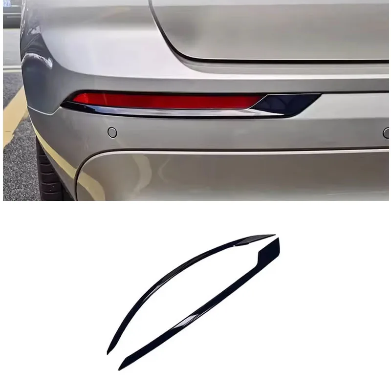 For Volvo XC60 Rear Fog Lamp Decoration Black Decorative Car Accessories Paste On Silver Chrome Decoration