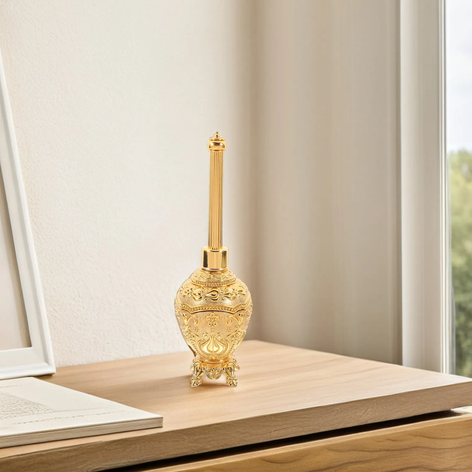 

Роскошная стеклянная и металлическая бутылка для святой воды для церковных мероприятий, украшения домашнего алтаря, христианских ритуалов, вдохновленная Иисусом