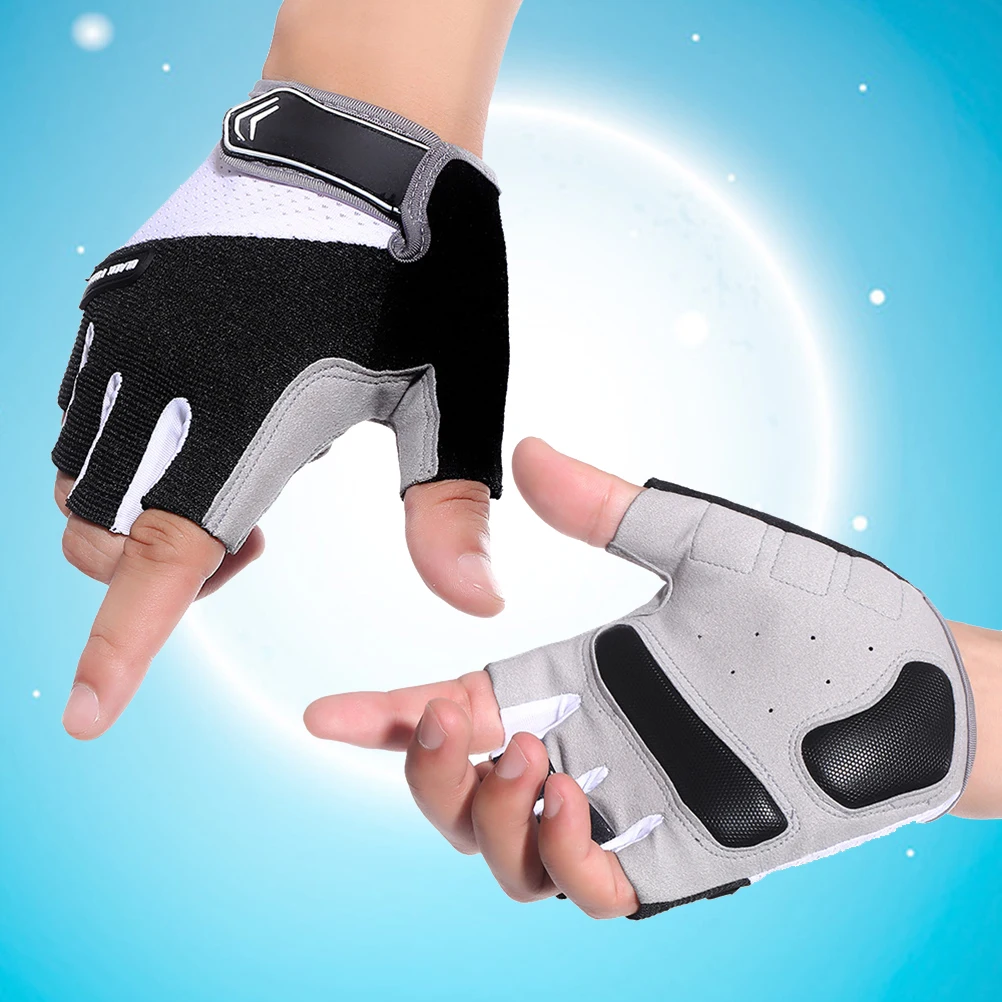 

Cycling Gloves For Bike Mountain Motorcycle Fingerless Breathable Mesh Design Sports Outdoor Exercise Riding Gear
