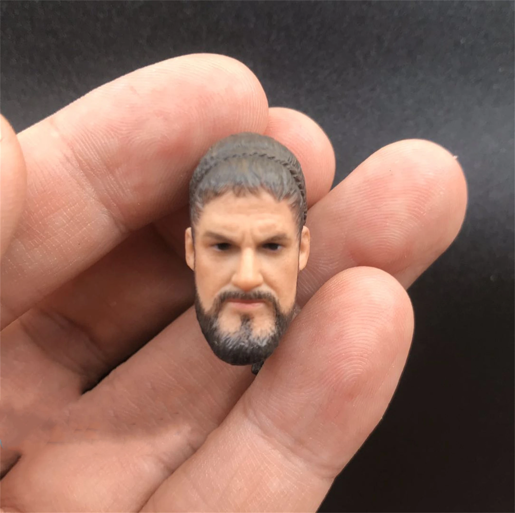 

1/12 Scale Leonidas I Spartan King Head Sculpt Fit for 6'' SHF Action Figure