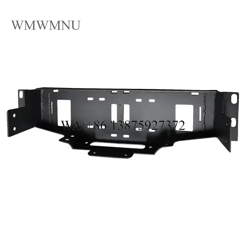 Wmwmnu for Jeep New Grand Cherokee Steel Winch Mounting Rack Black 15000lbs Max Payload Retrofit Upgrade Trailer Hitch