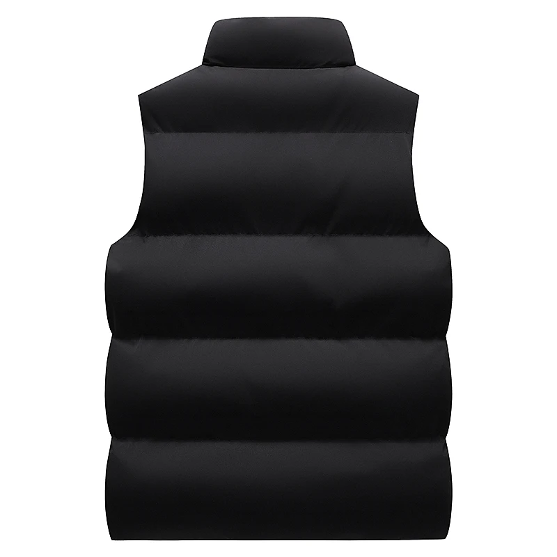 Men\'s waterproof sleeveless jacket, zipper thermal vest, high neck, casual vest, affordable price, autumn and winter