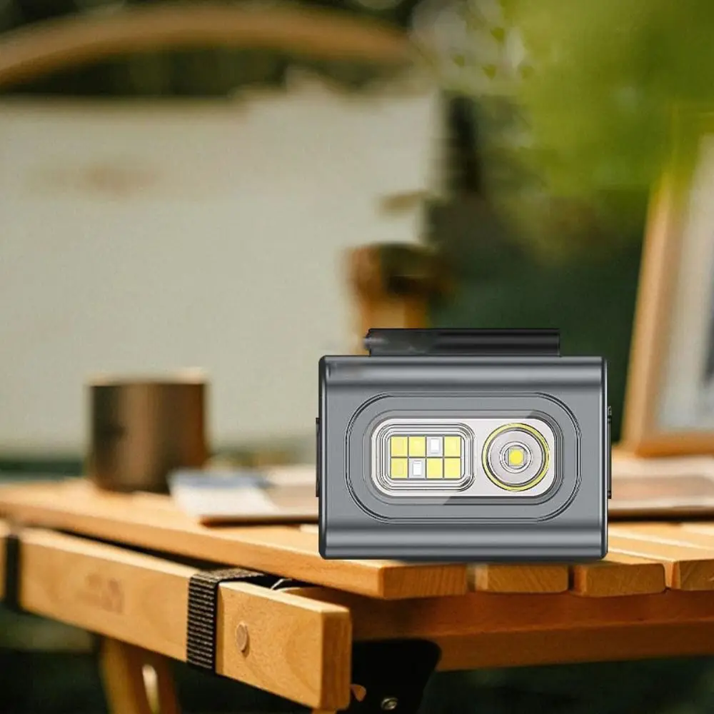 

USB Rechargeable COB LED Headlight High Visibility Waterproof LED Running Light Ultra-Long Duration Strong Magnetic Clip