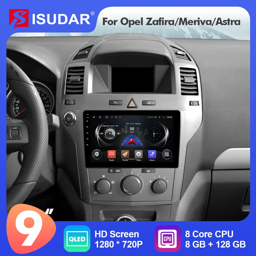 

9 Inch Isudar Android 12 Car Multimedia Radio For Opel Zafira Meriva Astra Corsa Vectra Carplay Auto Stereo Player No 2din