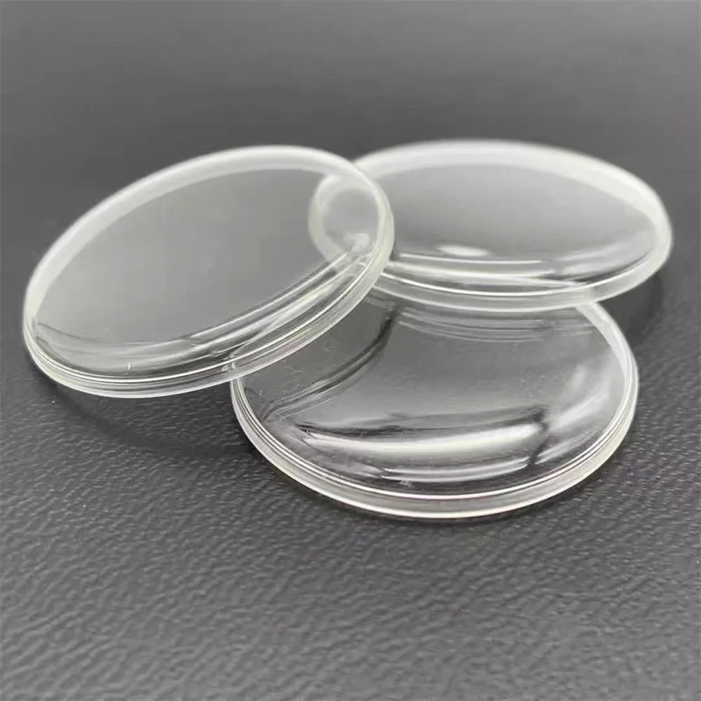 Durable High-quality 30-38.5mm DIY Organic Glass Acrylic Crystal Curved Panel for Retro Watch Glass Cover Repair and Replacement