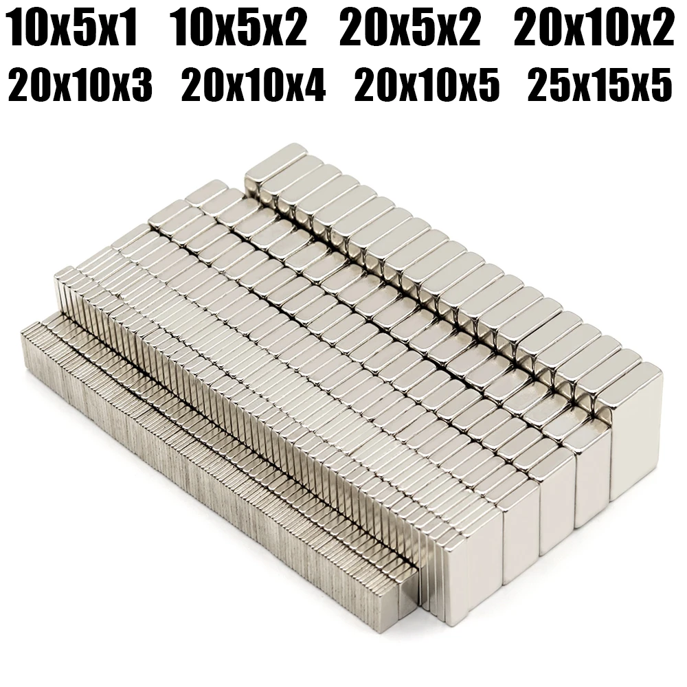 Super Strong Neodymium Magnet Block N35 NdFeB Powerful Permanent Magnetic iman Refrigerator magnetses for Office Poster