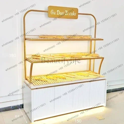 Arc Bread Counter Baking Cake Shop Glass Toast Rack