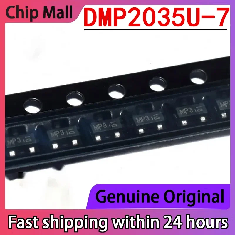 10PCS DMP2035U-7 SOT-23 Screen Printed MP3 P Channel Protection SMD MOS Field-effect Transistor Brand New Original