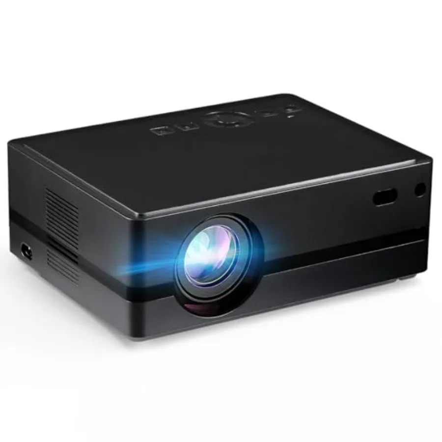 

Мини-проектор с поддержкой 5G Wi-Fi и Bluetooth, 4K, Native 1080P, для Netflix, AI-автозапуск, встроенные 800+ приложений, совместимость с браузерами