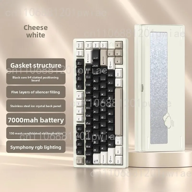 لوحة المفاتيح الميكانيكية الألومنيوم توتو الكمبيوتر اللاسلكية بلوتوث