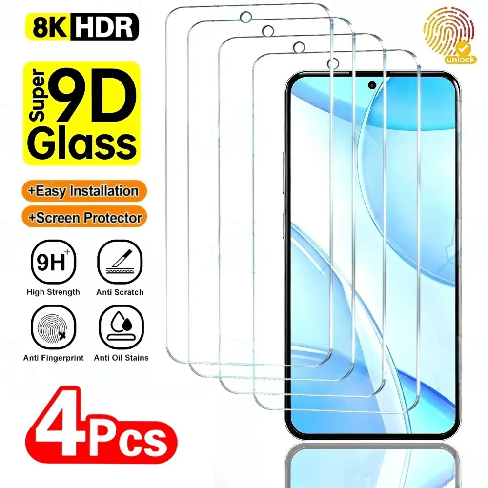 4Pcs Ultra Clear Screen Protector Suitable for Samsung Galaxy A57 A56 A55 A15 A16 A17 A26 A35 A36 A37 9H Hardness Tempered glass