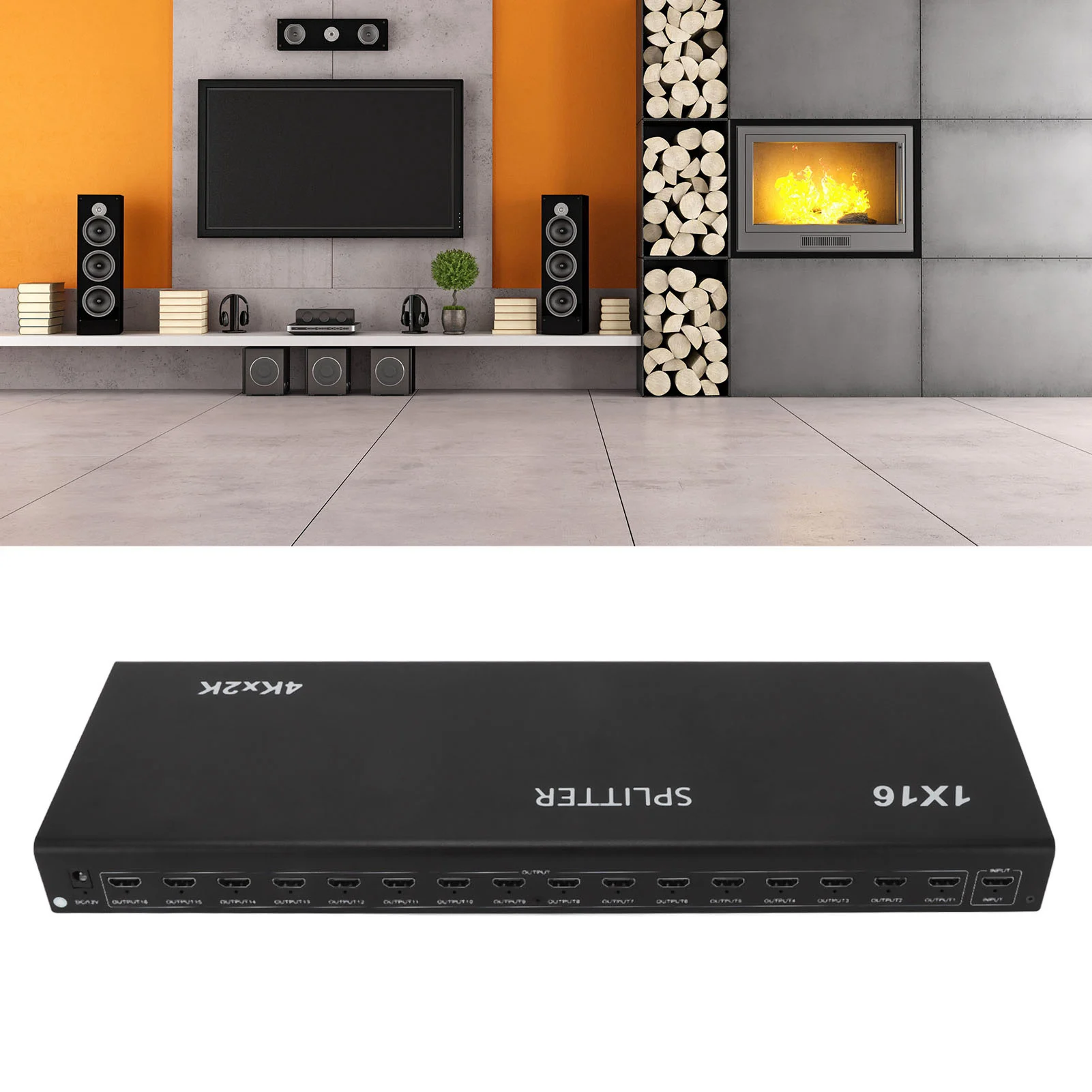 HD الوسائط المتعددة واجهة الفاصل HD الوسائط المتعددة واجهة الفاصل 4K 1 في 16 خارج الصوت والفيديو الموزع ل Xbox ل PS4 HDTV