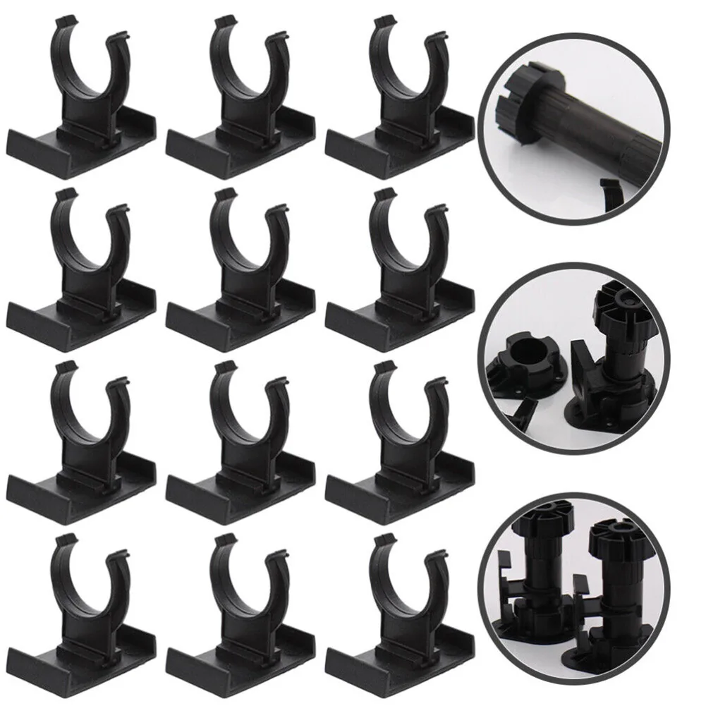 Black Plastic Cabinet Leveler Kitchen Plinth Leg Clips Adjustable Legs Cabinet Foot Buckle Cabinet Leveler For Most Furniture