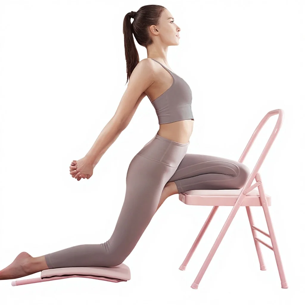 

Yoga Chair & Stool Inverted Foldable Dual-use Multi-function Fitness Exercise Equipment