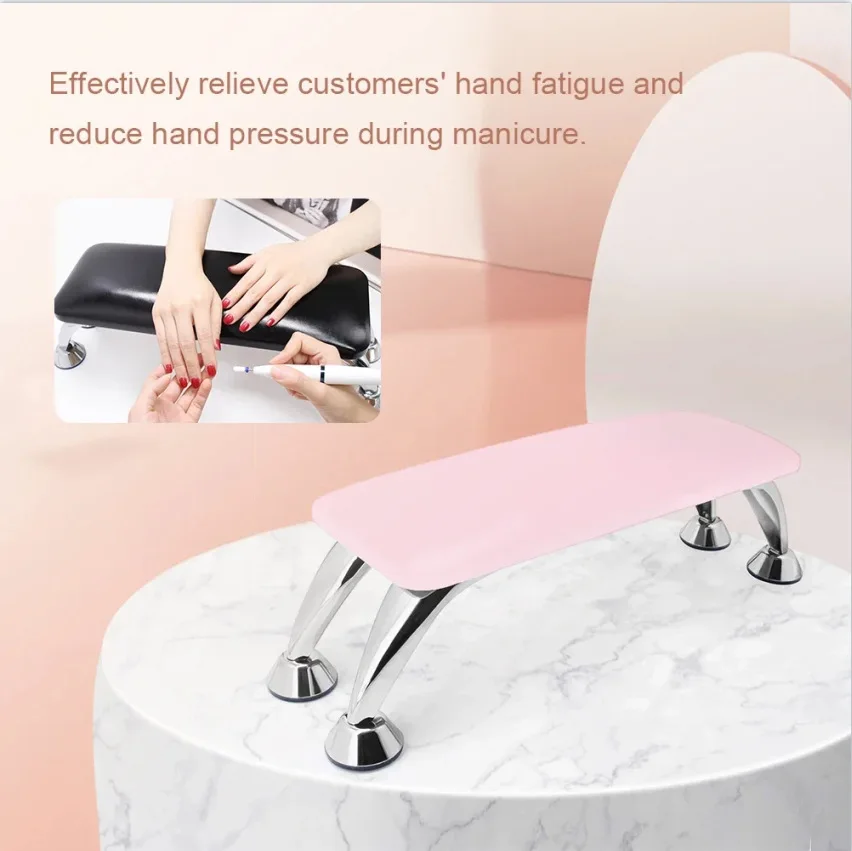 New Nail Cushion Manicure Table Hand Arm Rest Hand Pillow for Manicure Wholesale Soft Pu Leather for Nail Salon