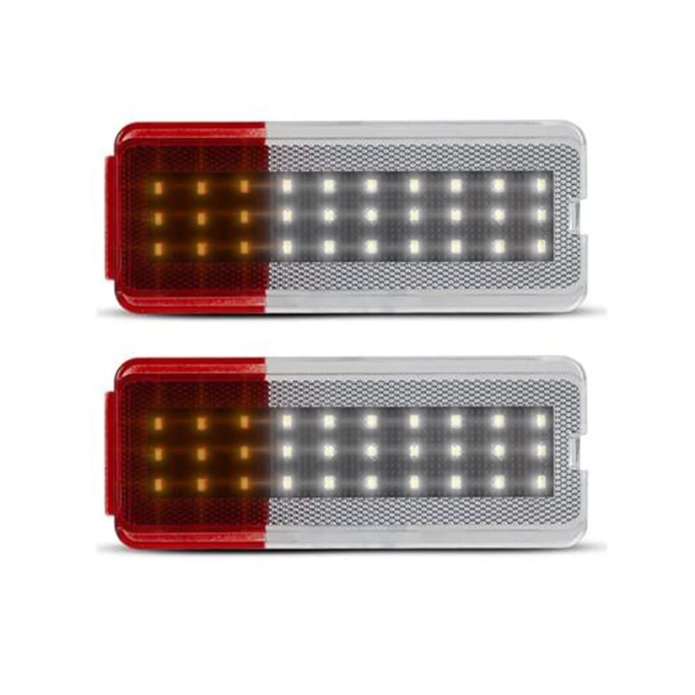 2Pcs Car Interior Door Panel Reflector Courtesy LED Light for Ford F250 F350 F450 F550 1999-2007 for Ford Excursion 2000-2005