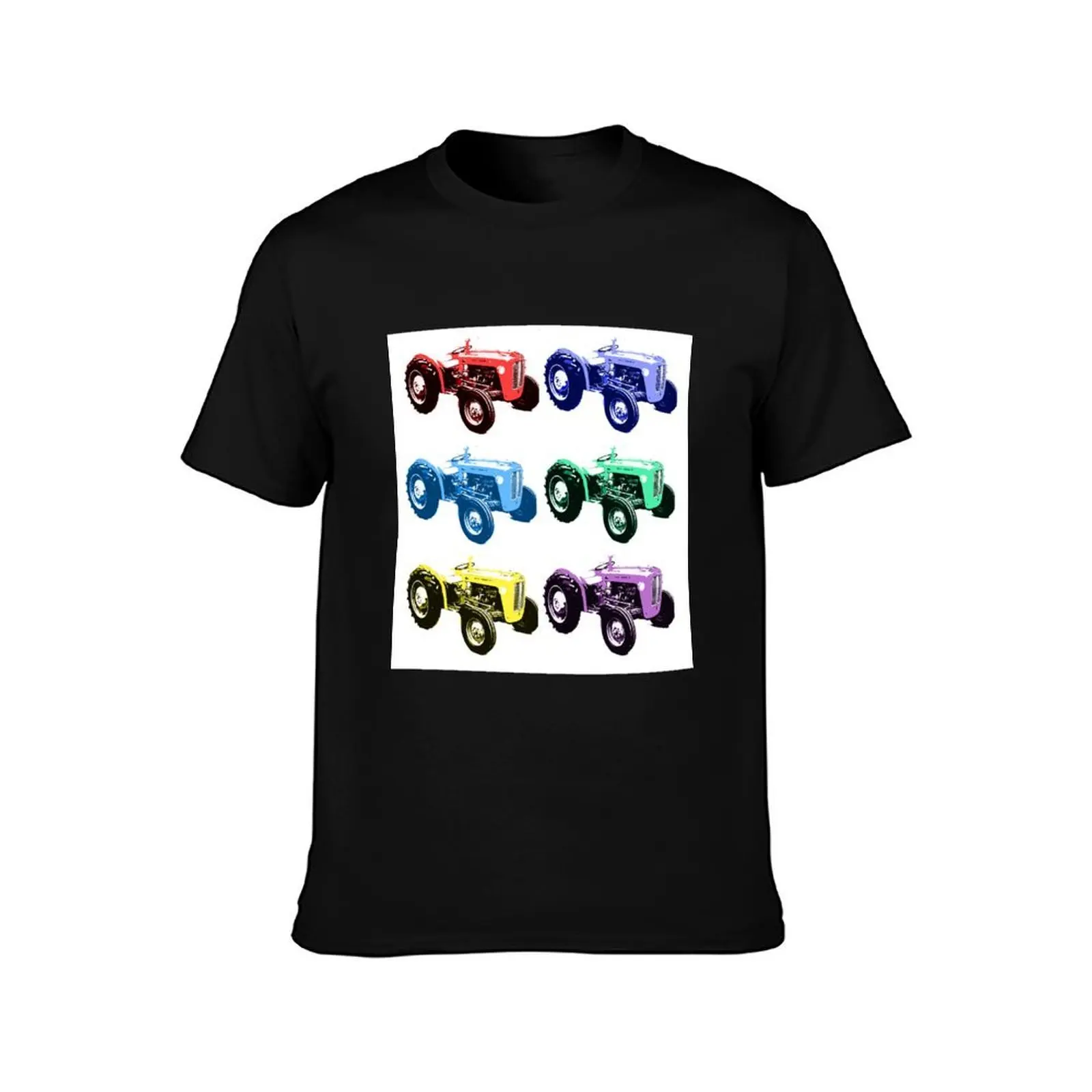 Tractor kids colourful massey ferguson 35 design T-Shirt Abstract Pattern Print Top T-Shirt