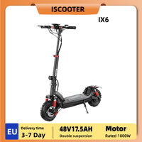 iScooter iX6 Adult Electric Scooter 1000W Motor 48V17.5Ah Battery City Escooter 11 Inch Off-Road Tire  E-Scooter
