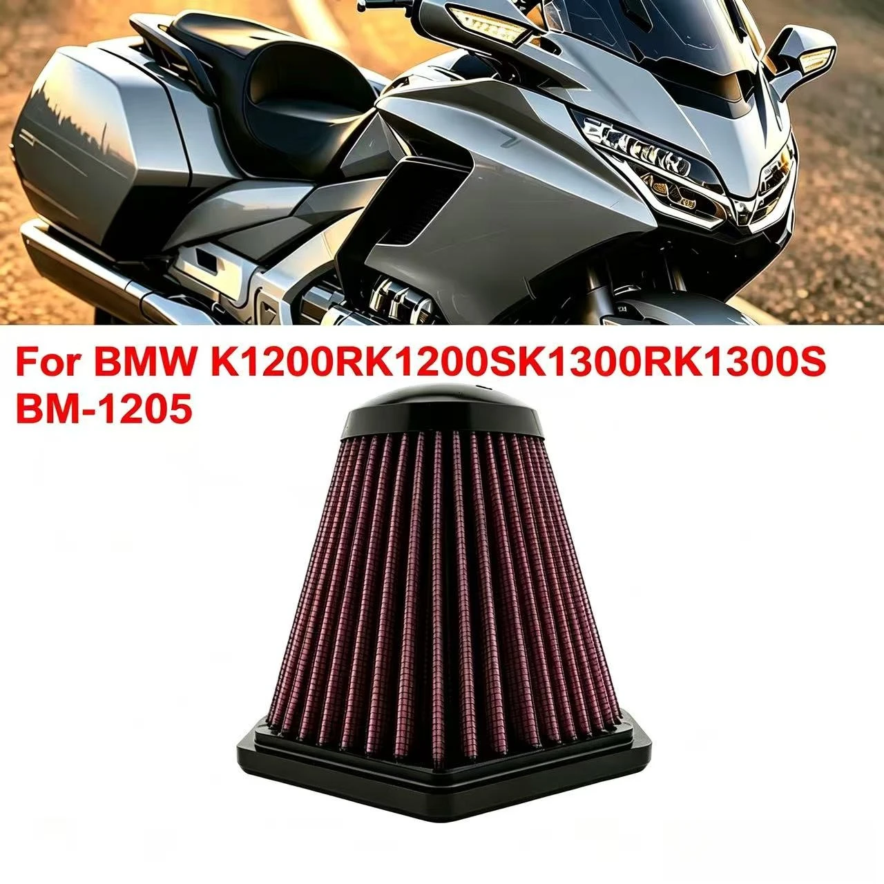 

FOR BMW K1200S K1200R K1200GT K1300S K1300R K1300GT Motorcycle Intake Cleaner Air Filte K1200 S/R/GT K1300 S/R/GT