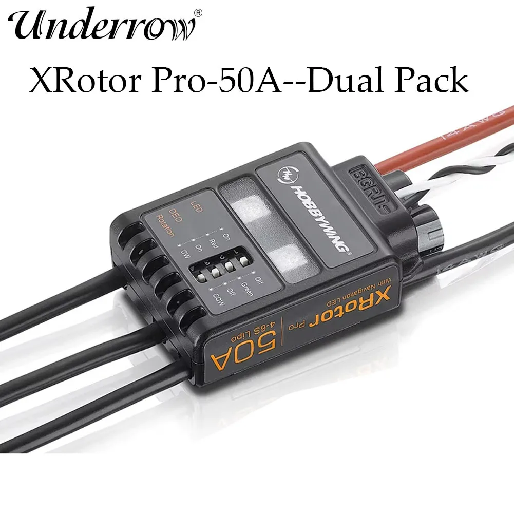 

Hobbywing XRotor Pro 50A 2pcs/box 4-6S Brushless speed controller ESC Multi-Rotor Aircaft DIY For RC Model