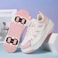 

Four Wheels Children's Roller Skate Shoes For Kids Boys Girls Glowing Sports Sneakers Skateboard sneakers kids shoes