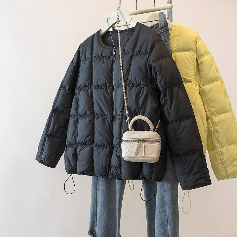 سترة قطن شتوية جديدة لعام 2025 للنساء سترات غير رسمية بأكمام طويلة مبطنة معطف فضفاض ملابس خارجية للسيدات