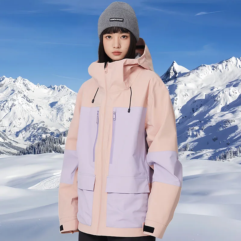 

Snowboarding Jackets 2025 New Outdoor Winter Warm Skiing Clothing Waterproof Windproof Ski Top Couple Women Men Snow Overcoats