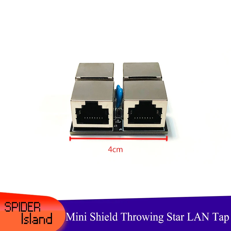 Throwing Star LAN Tap Network Packet Capture Shield Mod Replica Monitoring Ethernet Communication Passive Ethernet tap