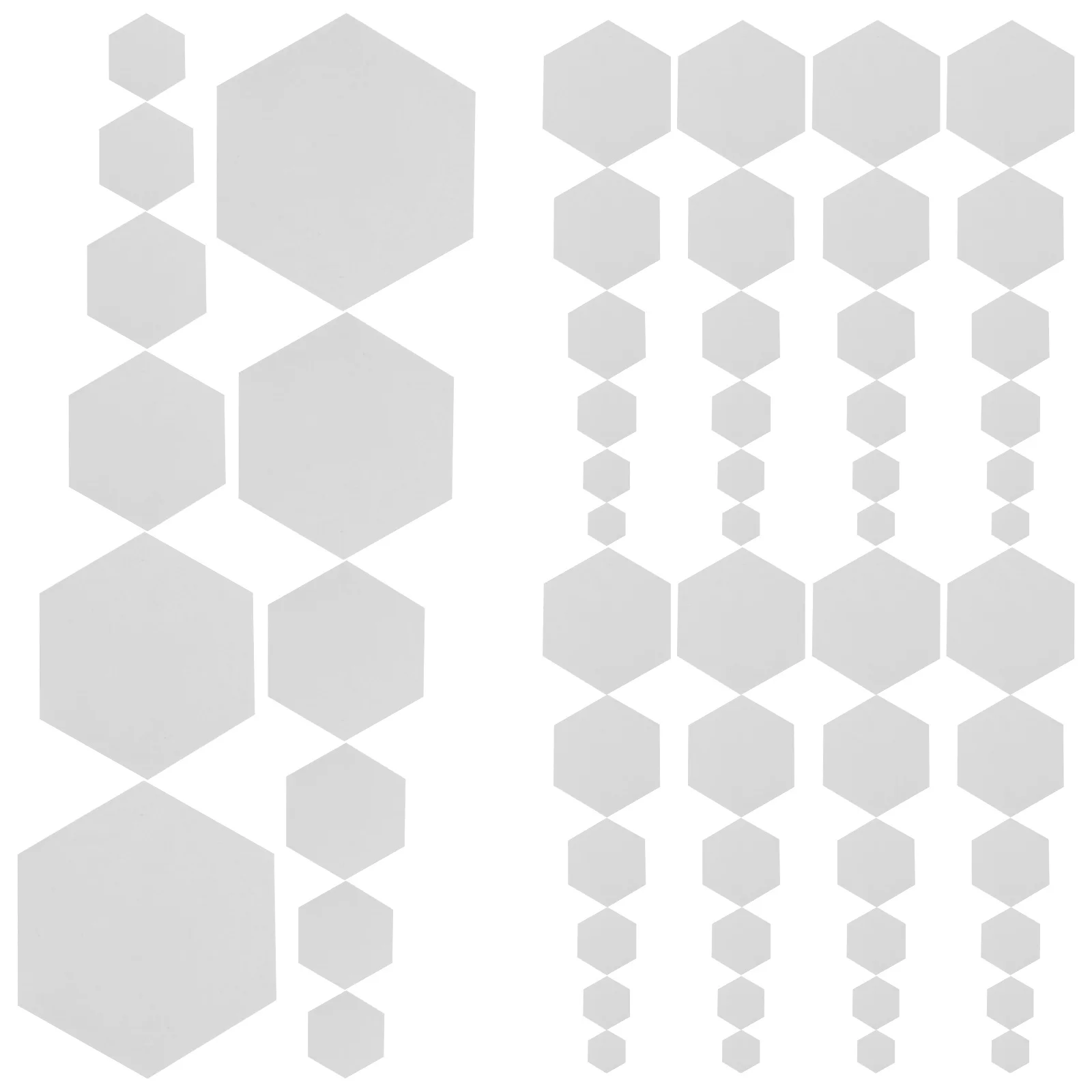 

600 Sheets Quilting Paper Templates White Hexagon Crafting Supplies Sewing Paper Patchwork Piercing Mold Tools