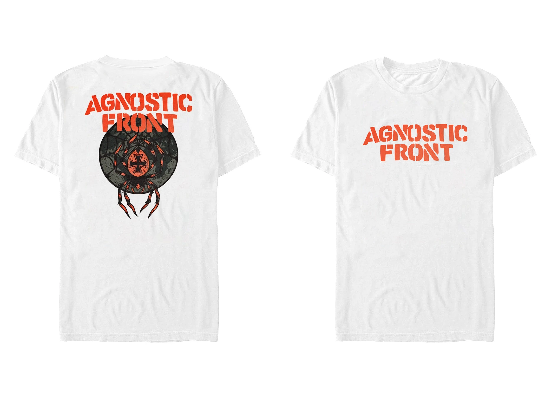 Agnostic Front United and Strong Peripheral Pattern Printing Summer Luxury Brand Cotton Men's and Women's T-Shirts Short Sleeves