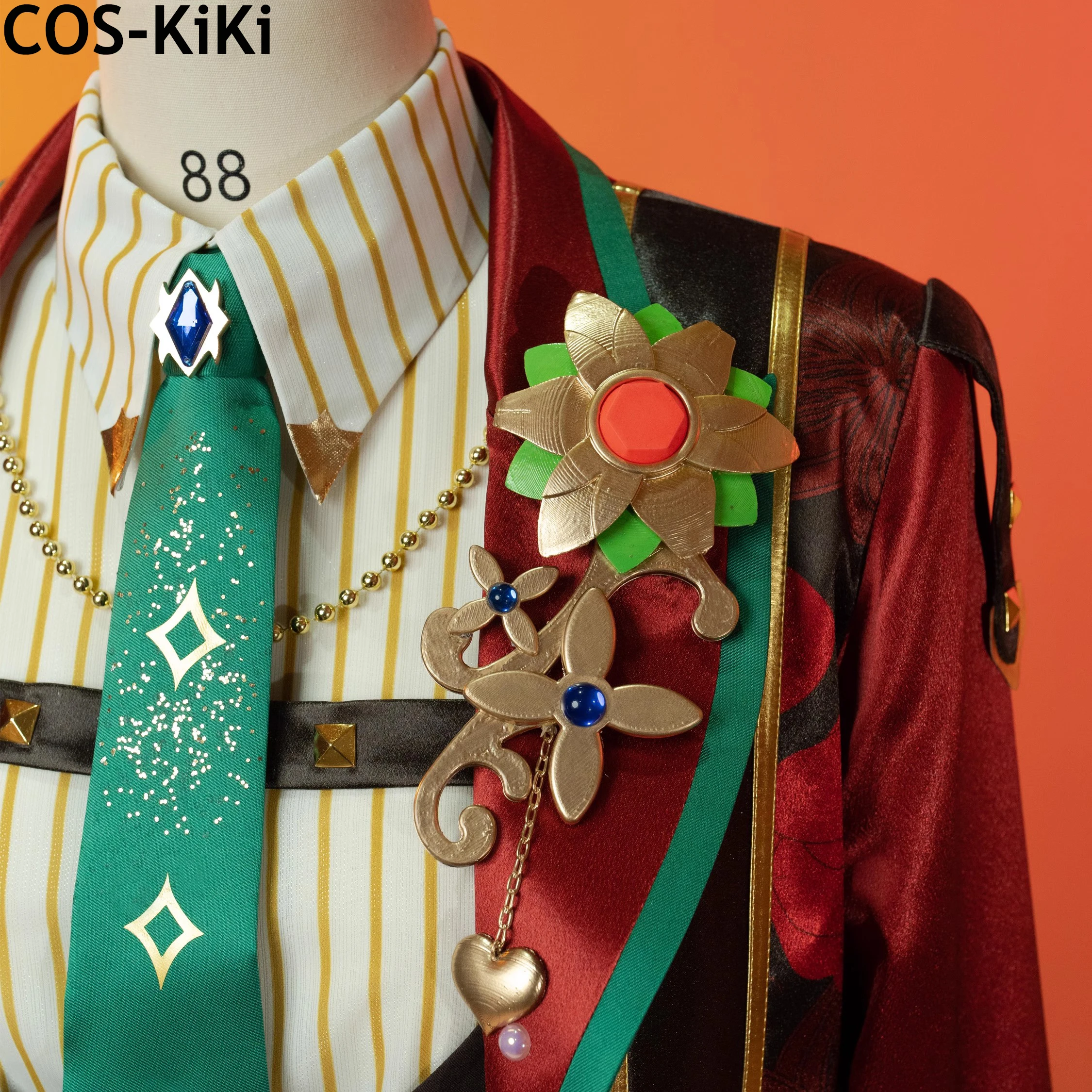 COS-KiKi Ensemble Stars 2 Trickstar Hidaka Hokuto/Akehoshi Subaru/Yuuki Makoto/Isara Mao Game Suit Handsome Cosplay Costume