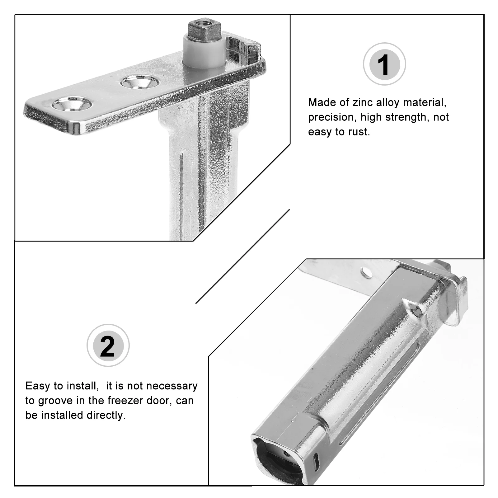 Hinge Pivot Door Hinges Refrigerator Center Hung Freezer Spring Metal Accessories