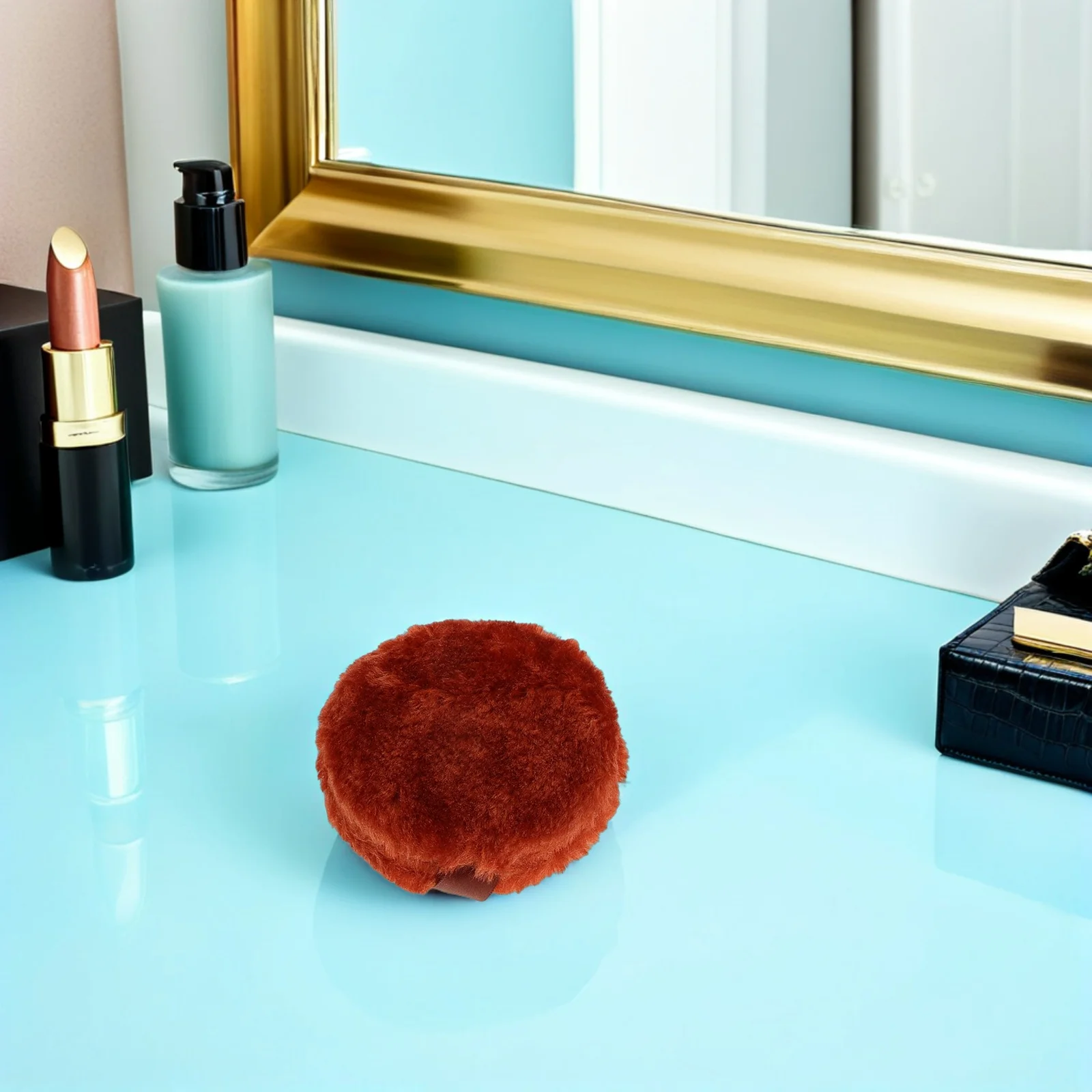 5Pcs Long Hair Loose Powder Puff Soft Makeup Applicator for Face Setting Foundation Talcum Blusher Powder Puff