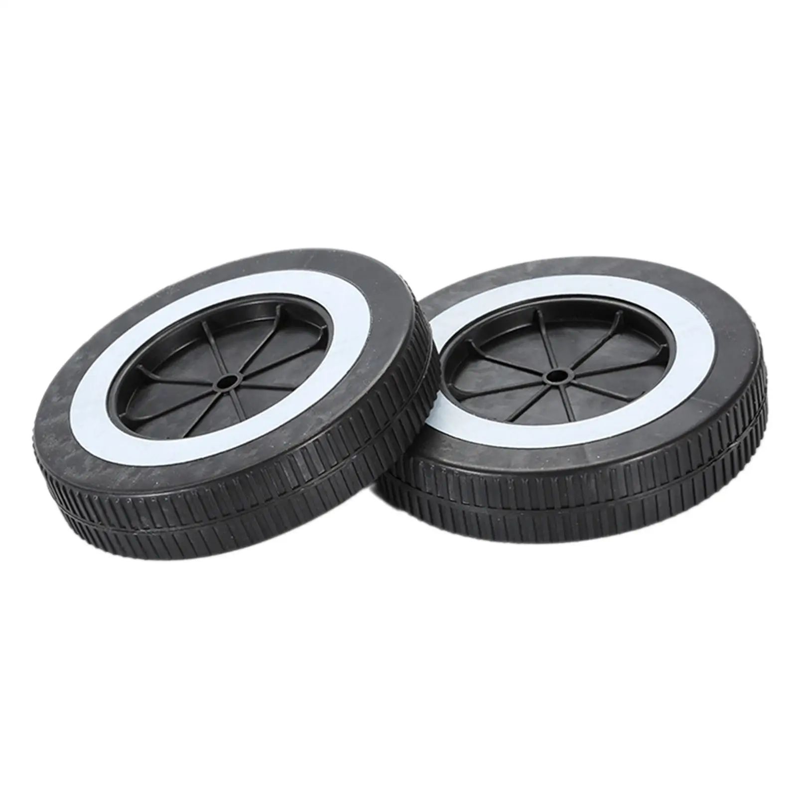 2x BBQ Wheels Gas Grill Wheels Portable Compact Sturdy Hand Truck Tires